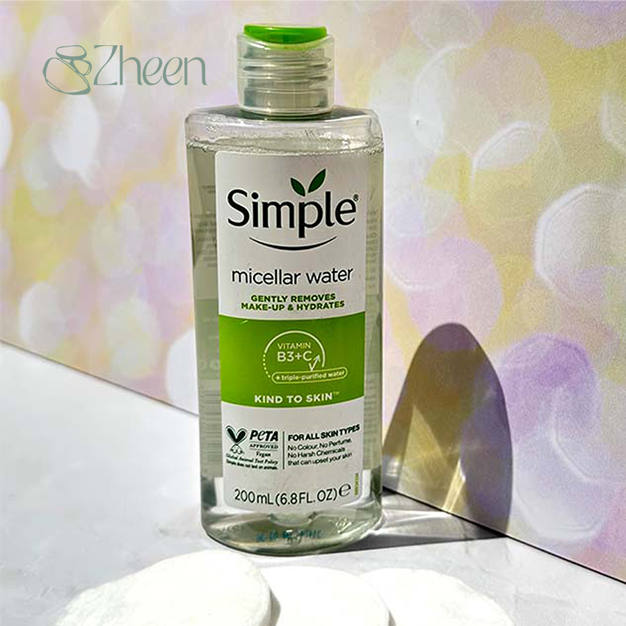 میسلار واتر پوست حساس سیمپل Simple حجم 200 میل